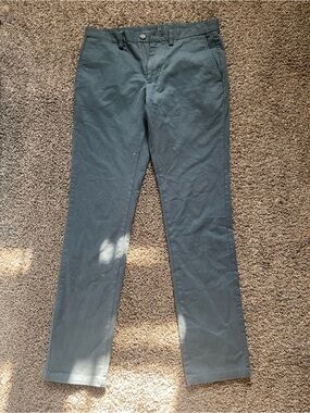 Men's Straight Fit Chinos in Dark Teal